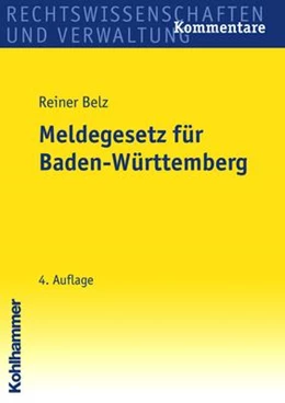 Abbildung von Belz | Meldegesetz für Baden-Württemberg | 4. Auflage | 2007 | beck-shop.de