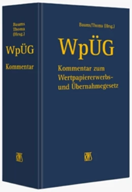 Abbildung von Baums / Thoma (Hrsg.) | WpÜG | 1. Auflage | 2016 | beck-shop.de