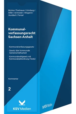 Abbildung von Bücken-Tielmeyer / Grimberg | Kommunalverfassungsrecht Sachsen-Anhalt | 1. Auflage | 2023 | beck-shop.de