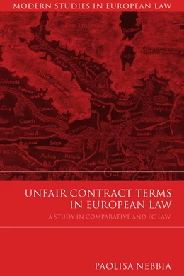 Abbildung von Nebbia | Unfair Contract Terms in European Law | 1. Auflage | 2007 | beck-shop.de