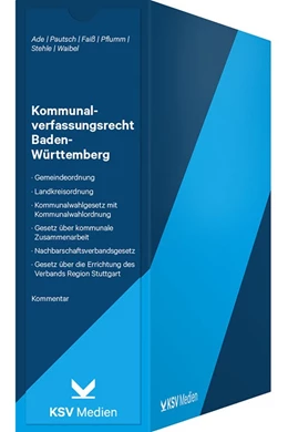 Abbildung von Ade / Pautsch | Kommunalverfassungsrecht Baden-Württemberg | 1. Auflage | 2021 | beck-shop.de