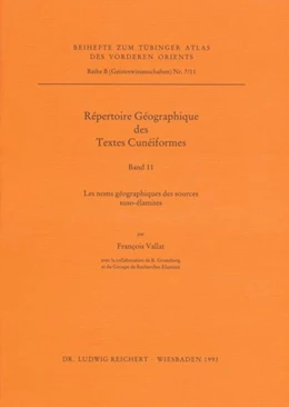 Abbildung von Vallat | Répertoire Géographique des Textes Cunéiformes | 1. Auflage | 1993 | beck-shop.de