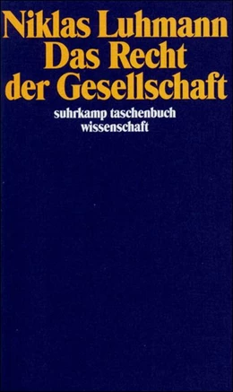 Abbildung von Luhmann | Das Recht der Gesellschaft | 8. Auflage | 1995 | beck-shop.de