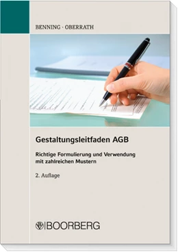 Abbildung von Benning / Oberrath | Gestaltungsleitfaden AGB | 2. Auflage | 2010 | beck-shop.de