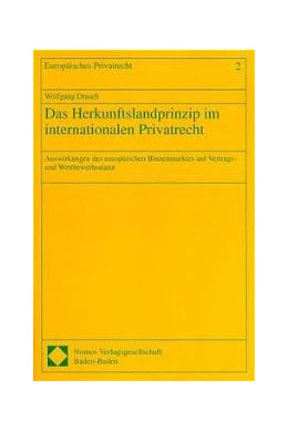 Abbildung von Das Herkunftslandprinzip im internationalen Privatrecht | 1. Auflage | 1997 | 2 | beck-shop.de