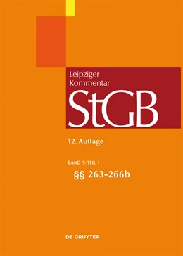 Abbildung von Leipziger Kommentar Strafgesetzbuch: StGB, Band 9/1: §§ 263 bis 266b | 12. Auflage | 2012 | beck-shop.de