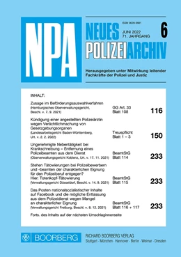 Abbildung von Maier | Neues Polizeiarchiv (NPA) | 1. Auflage | 2024 | beck-shop.de