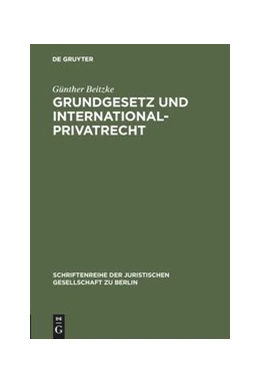 Abbildung von Beitzke | Grundgesetz und Internationalprivatrecht | 1. Auflage | 1961 | 7 | beck-shop.de