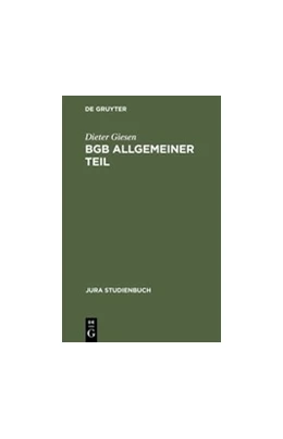 Abbildung von Giesen | BGB Allgemeiner Teil | 2. Auflage | 1995 | beck-shop.de