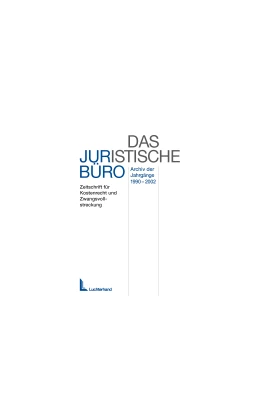 Abbildung von Elektronisches Archiv der Zeitschrift 'Das Juristische Büro (DJB)' | 1. Auflage | | beck-shop.de
