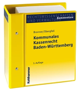 Abbildung von Bronner / Obergfell | Kommunales Kassenrecht in Baden-Württemberg | 1. Auflage | 2016 | beck-shop.de