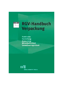 Abbildung von RGV-Handbuch Verpackung | 1. Auflage | 2003 | beck-shop.de