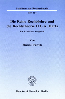 Abbildung von Pawlik | Die Reine Rechtslehre und die Rechtstheorie H. L. A. Harts. | 1. Auflage | 1993 | 154 | beck-shop.de
