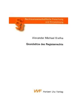 Abbildung von Krafka | Grundsätze des Registerrechts | 1. Auflage | 2004 | 719 | beck-shop.de