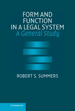 Abbildung von Summers | Form and Function in a Legal System | 1. Auflage | 2005 | beck-shop.de