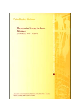 Abbildung von Debus | Namen in literarischen Werken | 1. Auflage | 2002 | 2002.2 | beck-shop.de