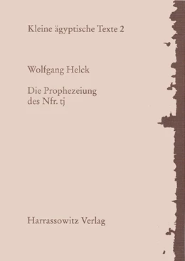 Abbildung von Helck | Die Prophezeiung des Nfr.tj | 1. Auflage | 2000 | 2 | beck-shop.de