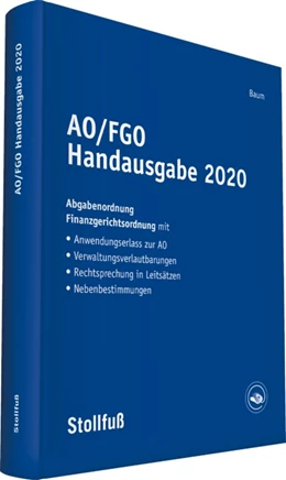 Abbildung von Baum | AO/FGO Handausgabe 2018 online | 1. Auflage | | beck-shop.de