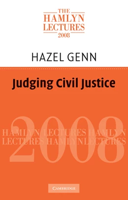 Abbildung von Genn | Judging Civil Justice | 1. Auflage | 2009 | beck-shop.de