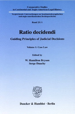 Abbildung von Bryson / Dauchy | Ratio decidendi. | 1. Auflage | 2006 | beck-shop.de