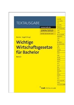 Abbildung von Wichtige Wirtschaftsgesetze für Bachelor, Band 2 | 1. Auflage | | beck-shop.de