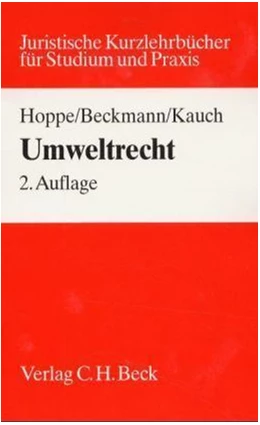 Abbildung von Hoppe / Beckmann | Umweltrecht | 2. Auflage | 2000 | beck-shop.de