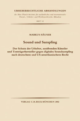 Abbildung von Häuser | Sound und Sampling | 1. Auflage | 2002 | Heft 43 | beck-shop.de