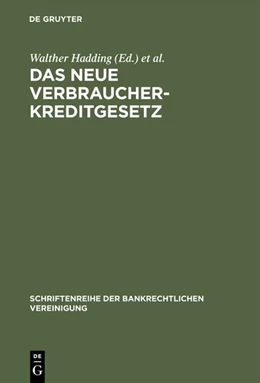 Abbildung von Hadding / Hopt | Das neue Verbraucherkreditgesetz | 1. Auflage | 1993 | 2 | beck-shop.de