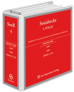 Abbildung von Herausgebergesellschaft des Bundessozialgerichts | Sozialrecht, 4. Folge | 1. Auflage | 2024 | beck-shop.de