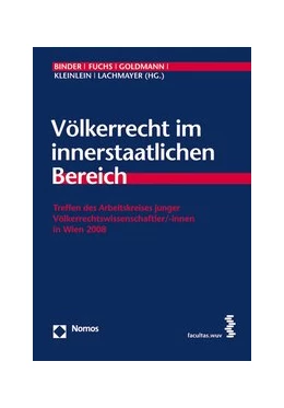 Abbildung von Binder / Fuchs | Völkerrecht im innerstaatlichen Bereich | 1. Auflage | 2009 | 13 | beck-shop.de