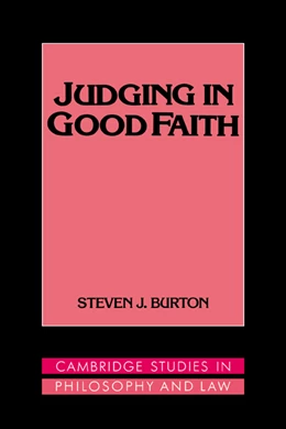 Abbildung von Burton | Judging in Good Faith | 1. Auflage | 1994 | beck-shop.de