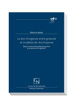 Abbildung von Mader | Le don d'organes entre gratuité et modèles de récompense | 1. Auflage | 2011 | beck-shop.de