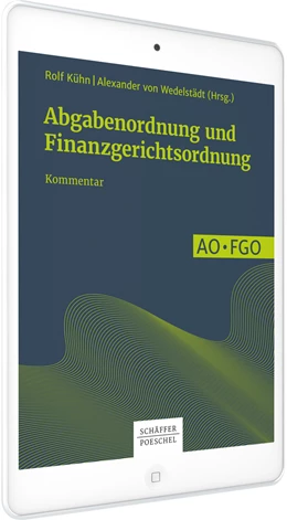 Abbildung von Kühn / von Wedelstädt (Hrsg.) | Abgabenordnung und Finanzgerichtsordnung | 1. Auflage | | beck-shop.de