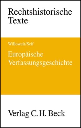Abbildung von Willoweit / Seif | Europäische Verfassungsgeschichte | 1. Auflage | 2003 | beck-shop.de