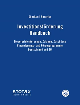Abbildung von Sönsken / Rosarius | Investitionsförderung • Online | 1. Auflage | | beck-shop.de