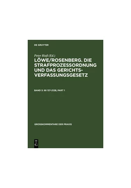Abbildung von Lüderssen / Beulke | §§ 137-212b | 25. Auflage | 2004 | beck-shop.de