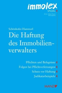 Abbildung von Schönhofer-Hammerl | Die Haftung des Immobilienverwalters | 1. Auflage | 2008 | 6 | beck-shop.de