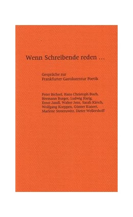 Abbildung von Wenn Schreibende reden... | 1. Auflage | 1998 | 6 | beck-shop.de