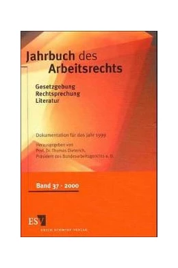 Abbildung von Dieterich | Jahrbuch des Arbeitsrechts | 1. Auflage | 2000 | beck-shop.de