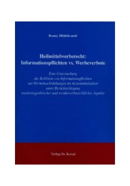 Abbildung von Hildebrandt | Heilmittelwerberecht: Informationspflichten vs. Werbeverbote | 1. Auflage | 2004 | 58 | beck-shop.de
