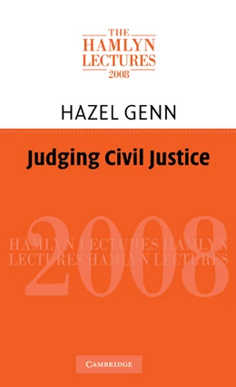 Abbildung von Genn | Judging Civil Justice | 1. Auflage | 2009 | beck-shop.de