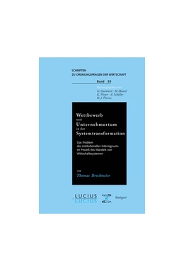 Abbildung von Brockmeier | Wettbewerb und Unternehmertum in der Systemtransformation | 1. Auflage | 1999 | 59 | beck-shop.de
