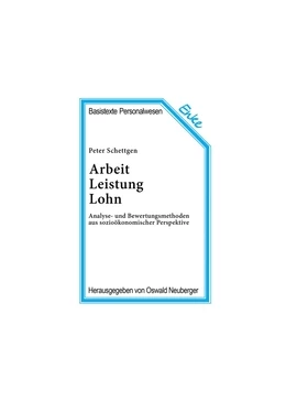 Abbildung von Schettgen | Arbeit, Leistung, Lohn | 1. Auflage | 1996 | 1 | beck-shop.de
