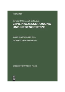 Abbildung von Prütting / Schütze | Einleitung; §§ 1–49 | 1. Auflage | 1994 | beck-shop.de