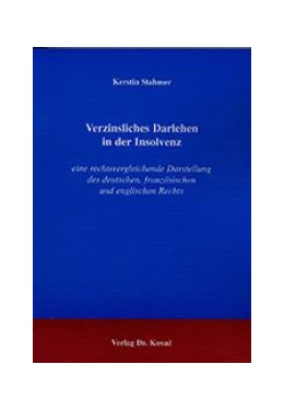 Abbildung von Stahmer | Verzinsliches Darlehen in der Insolvenz | 1. Auflage | 2002 | 26 | beck-shop.de