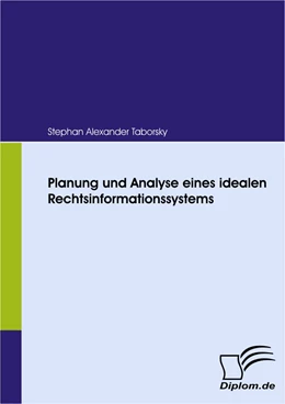 Abbildung von Taborsky | Planung und Analyse eines idealen Rechtsinformationssystems | 1. Auflage | 2008 | beck-shop.de