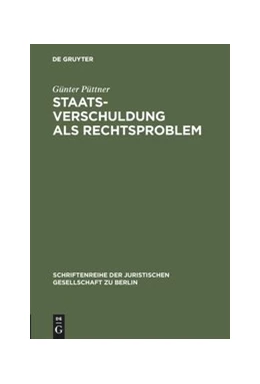 Abbildung von Püttner | Staatsverschuldung als Rechtsproblem | 1. Auflage | 1980 | 66 | beck-shop.de