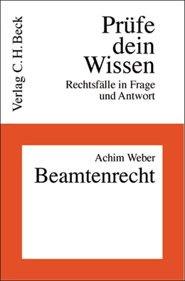 Abbildung von Weber | Beamtenrecht | 1. Auflage | 2003 | Band 30 | beck-shop.de