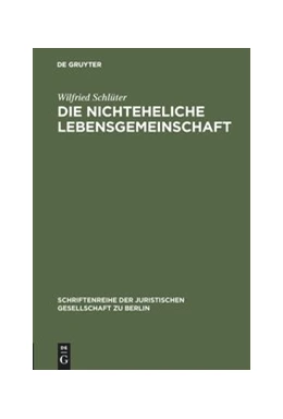 Abbildung von Schlüter | Die nichteheliche Lebensgemeinschaft | 1. Auflage | 1981 | 68 | beck-shop.de