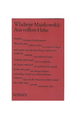 Cover: Majakowskij, Wladimir, Aus vollem Halse